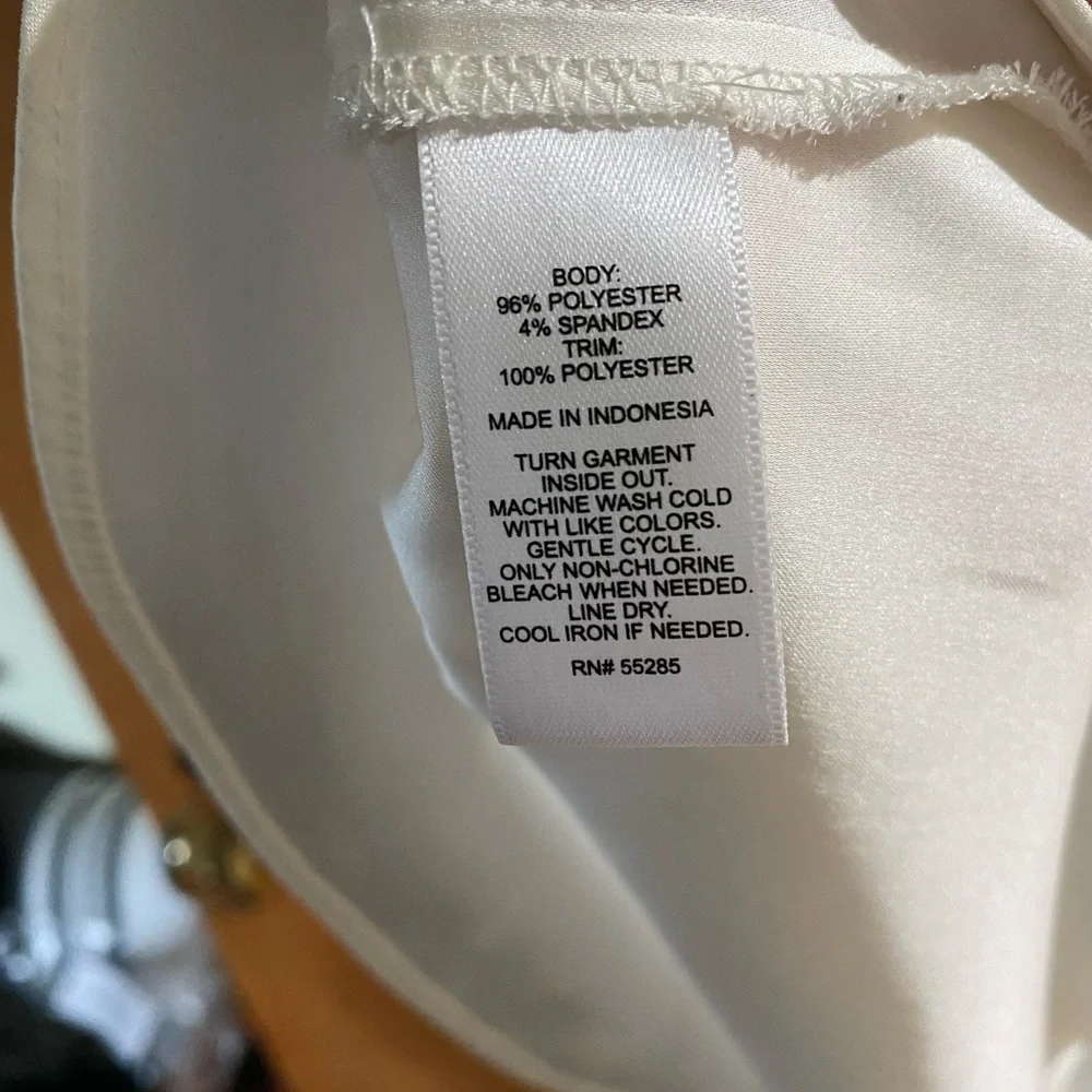 Express White Zipper-Front Top - Picture 8 of 8